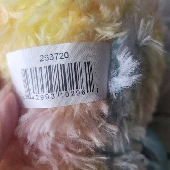 Spark Create Imagine Pastel Tie Dye Rainbow Plush Kitty Cat 18" - Picture 10 of 10